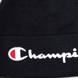 Black Champion Beanie